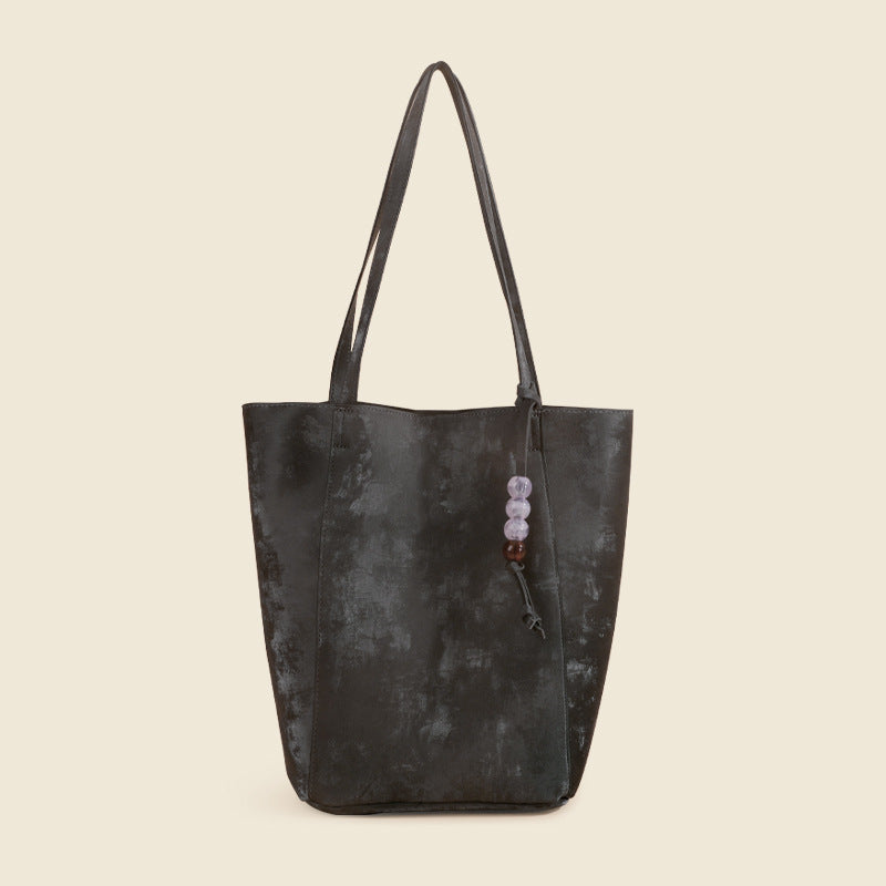 QARELA Large Capacity Tote Bag for Women, Stylish Shoulder Bucket Bag – Versatile Casual Commuter Handbag for Everyday Use