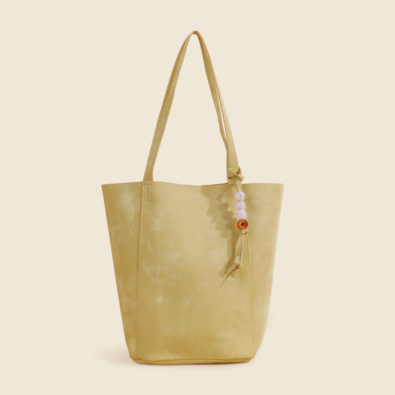 QARELA Large Capacity Tote Bag for Women, Stylish Shoulder Bucket Bag – Versatile Casual Commuter Handbag for Everyday Use