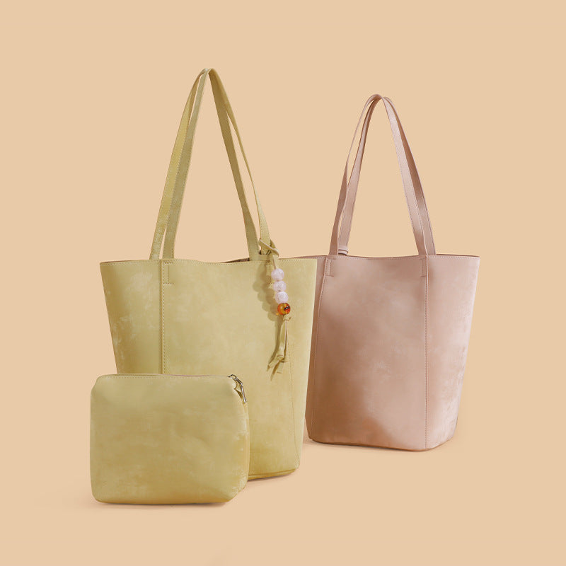 QARELA Large Capacity Tote Bag for Women, Stylish Shoulder Bucket Bag – Versatile Casual Commuter Handbag for Everyday Use