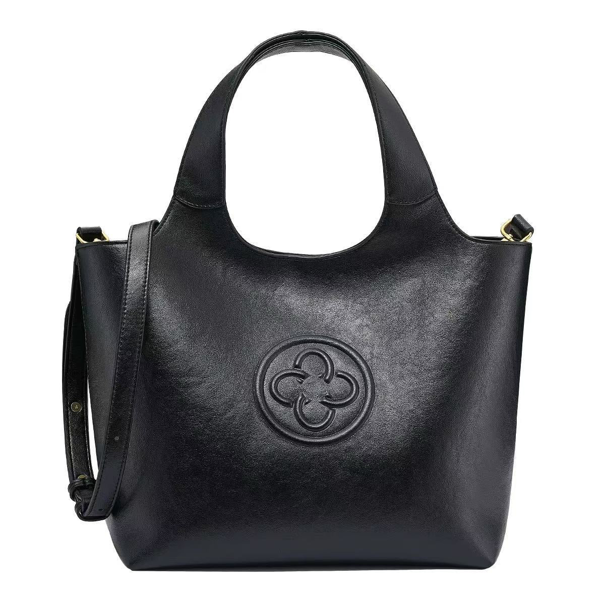 QARELA Italian Leather Tote Bag for Women, Designer Underarm Shoulder Bag – Premium Small Minimalist Handbag for Work & Daily Commute